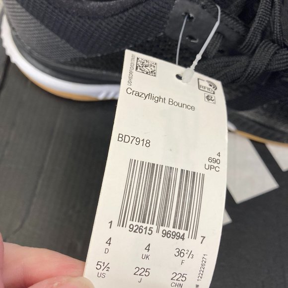 Adidas Crazyflight Bounce 3 Size 5.1/2  Women's Volleyball Sneaker - Picture 7 of 8